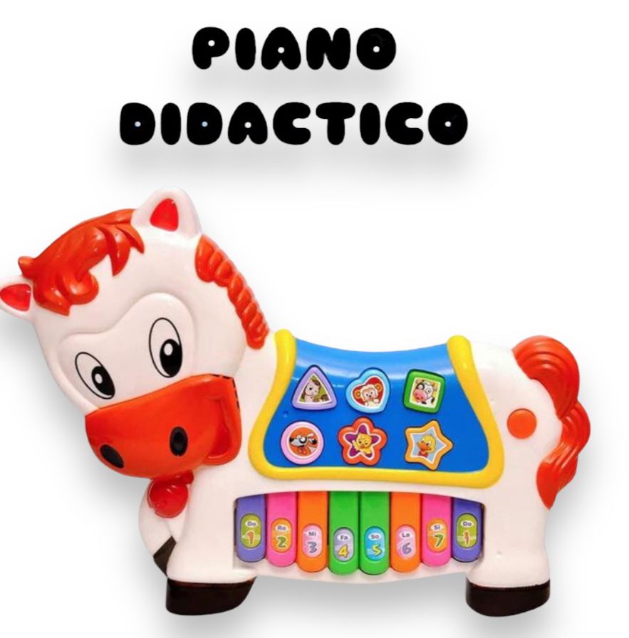 Piano Didactico Para Niños Con Forma De Caballo